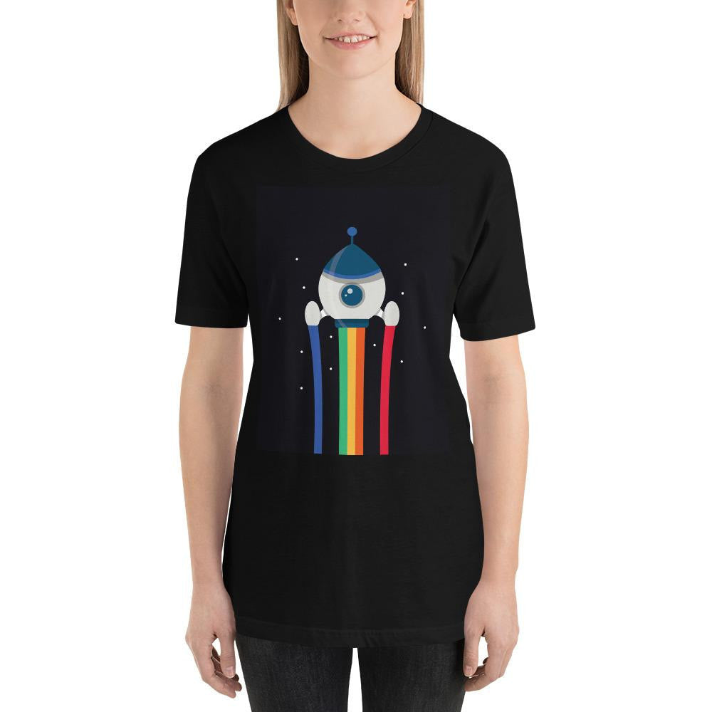 Space Rocket science tee front graphic – Fourth Dimension Club