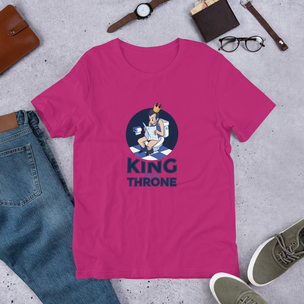 King Throne Half Sleeve T-Shirt — Pink