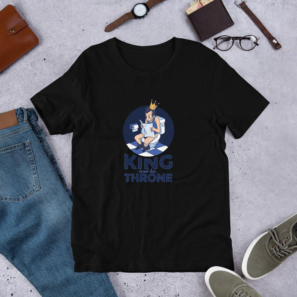 King Throne Half Sleeve T-Shirt — Black