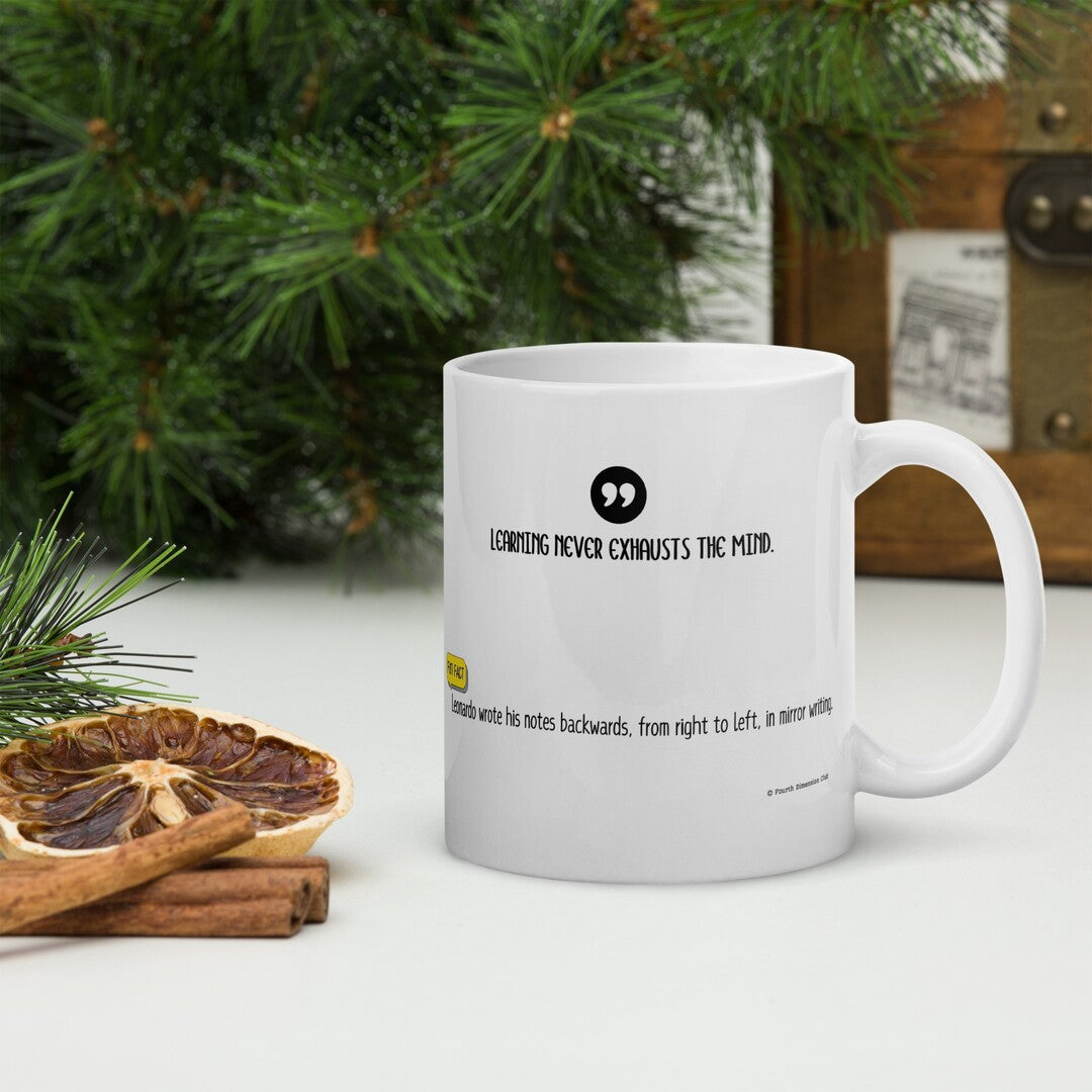 Leonardo da Vinci Coffee Mug — detail view 2