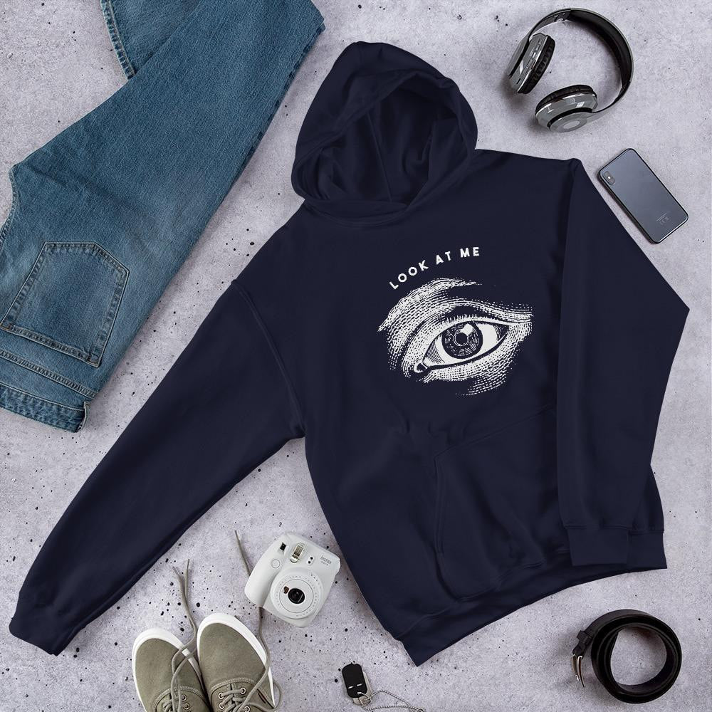 Look At Me graphic hoodie – Fourth Dimension Club