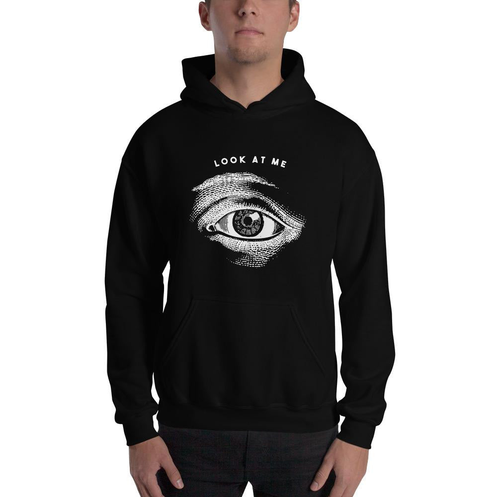 Look At Me Unisex Hooded Sweatshirt — detail view 2