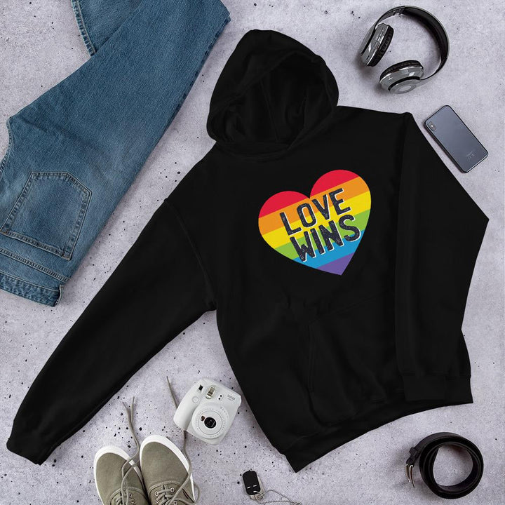 Love Wins Unisex Hooded Sweatshirt
