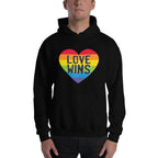 Love Wins Unisex Hooded Sweatshirt — detail view 4