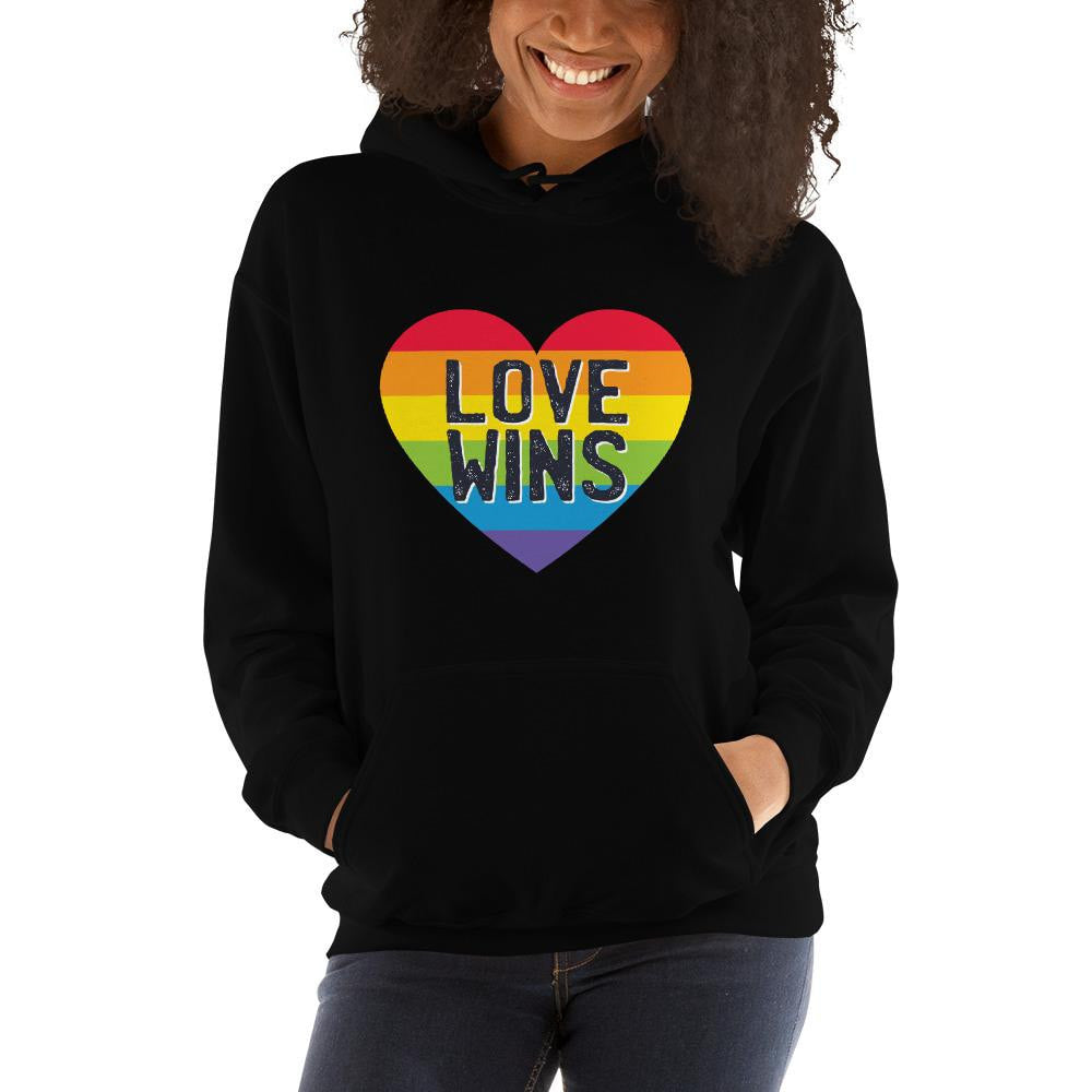 Love Wins Unisex Hooded Sweatshirt — detail view 5