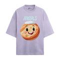 French terry oversized t-shirt with Mars print