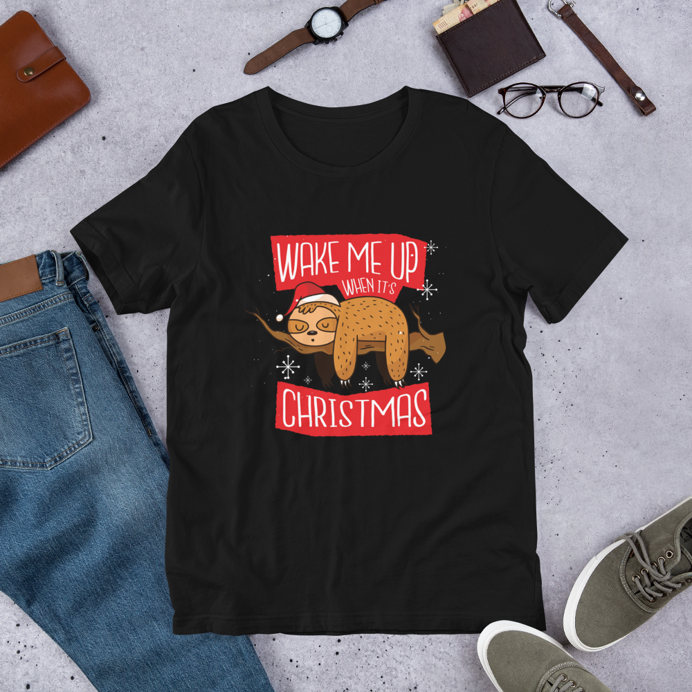 Wake Me Christmas graphic tee – Fourth Dimension Club
