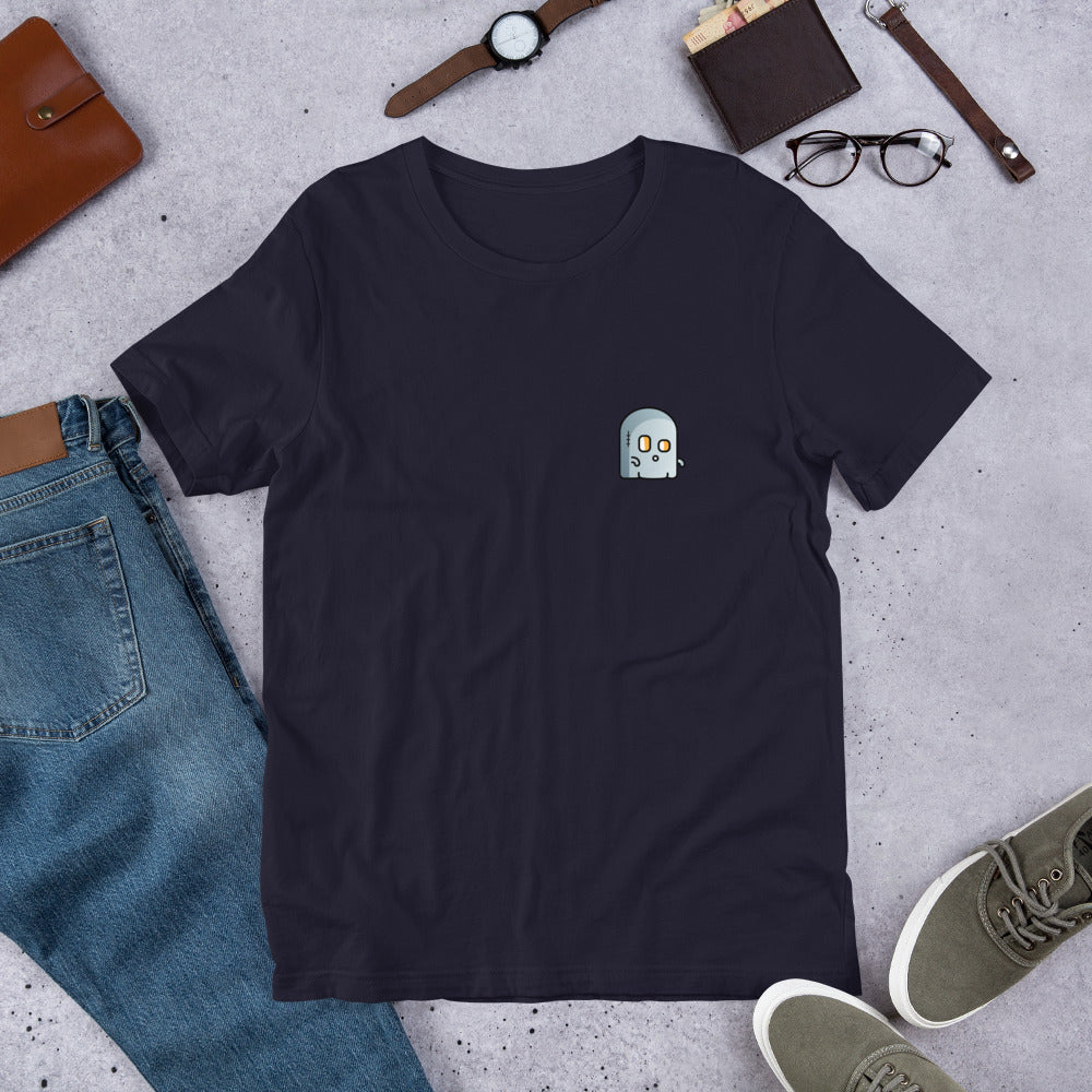 Ghost Half-Sleeve Unisex T-Shirt — Navy