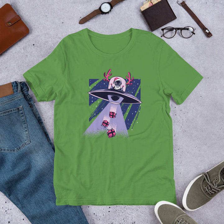 Alien Santa Unisex Half-Sleeve T-Shirt #Plus-sizes