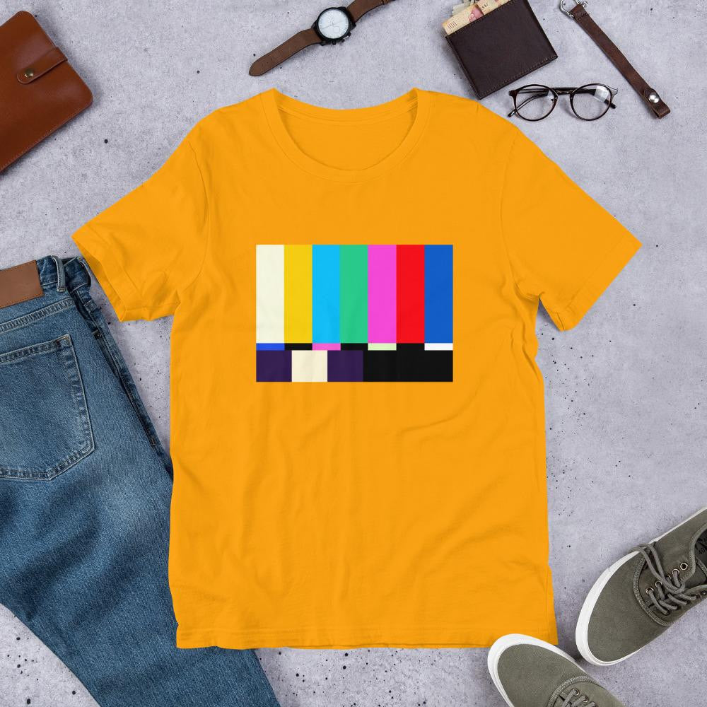 No Signal Half-Sleeve T-Shirt — Gold