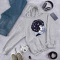 Universe Girl science hoodie front graphic – Fourth Dimension Club