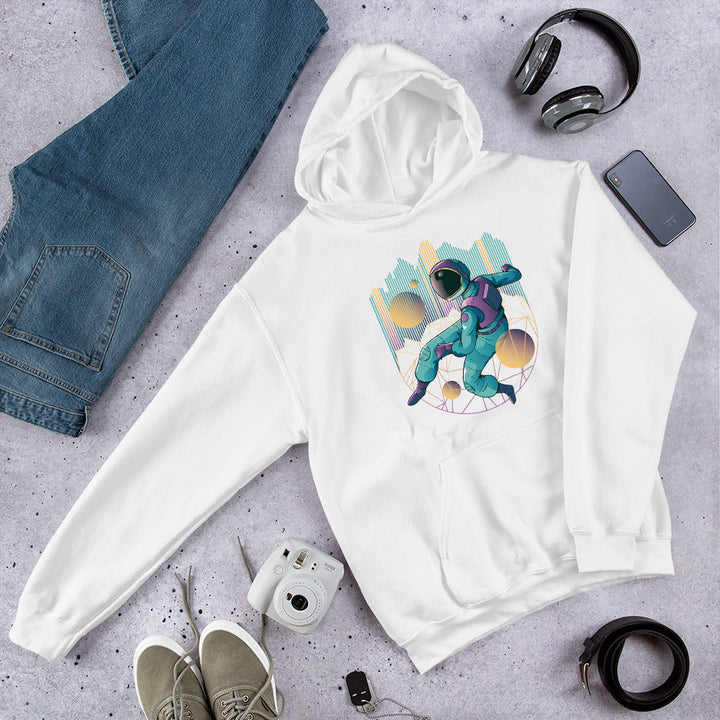 Techno Astronaut Unisex Hooded Sweatshirt