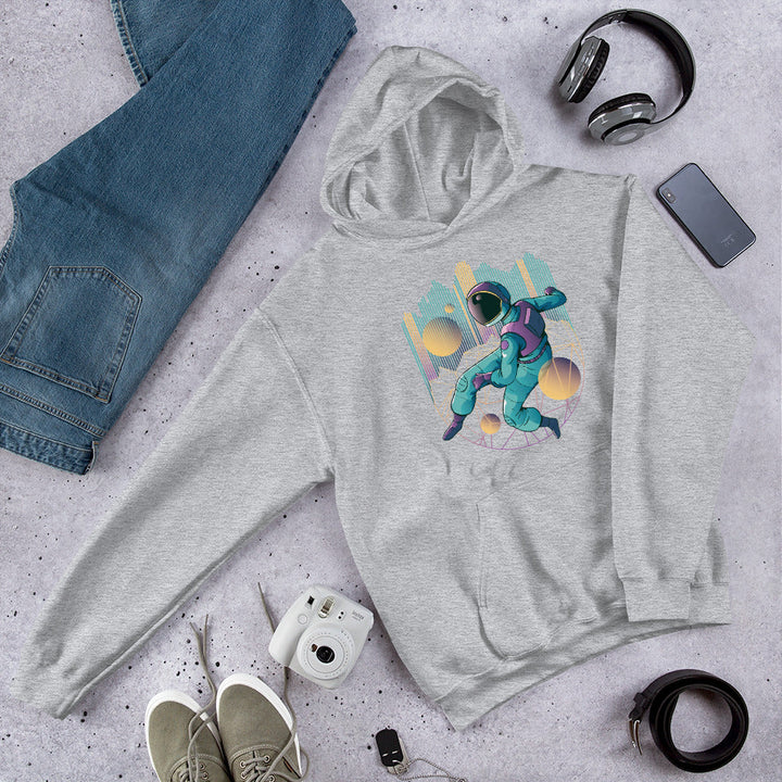 Techno Astronaut Unisex Hooded Sweatshirt