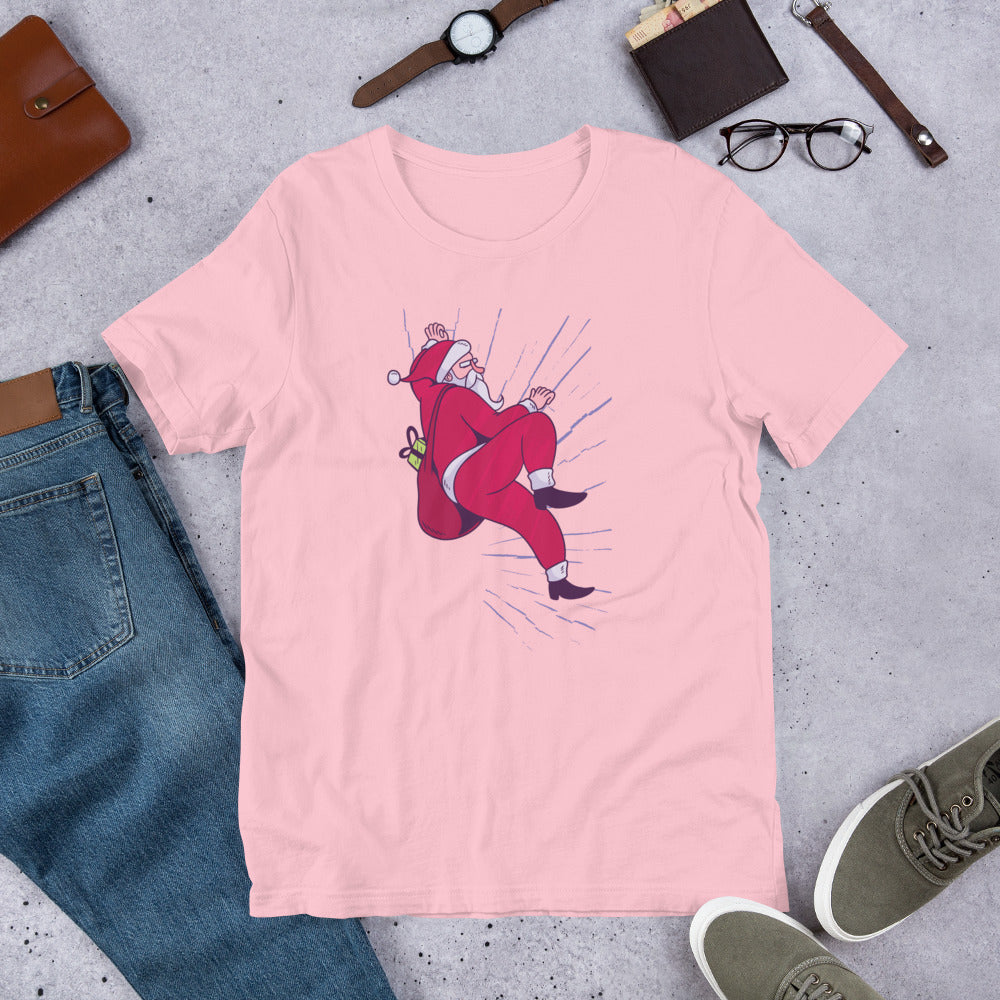 Santa Climbing graphic tee – Fourth Dimension Club