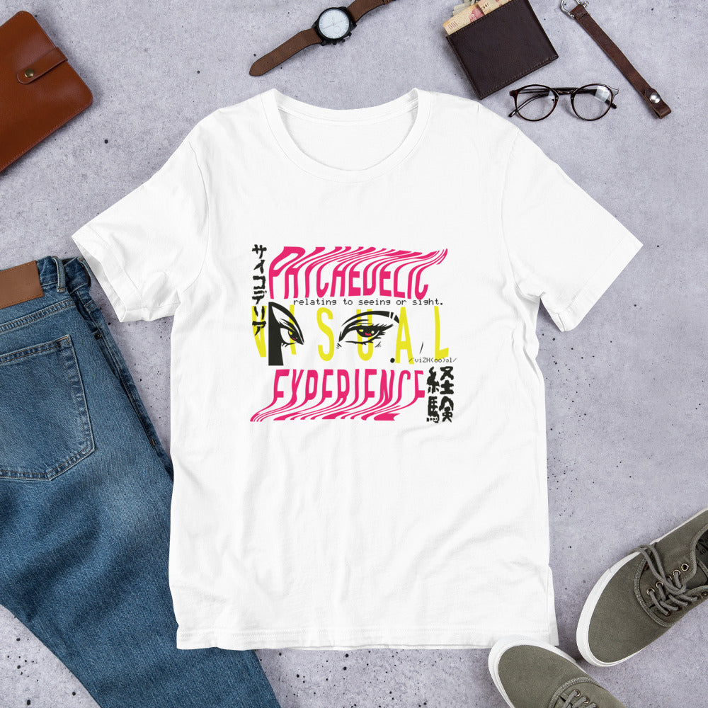 Visual Experience science tee front graphic – Fourth Dimension Club