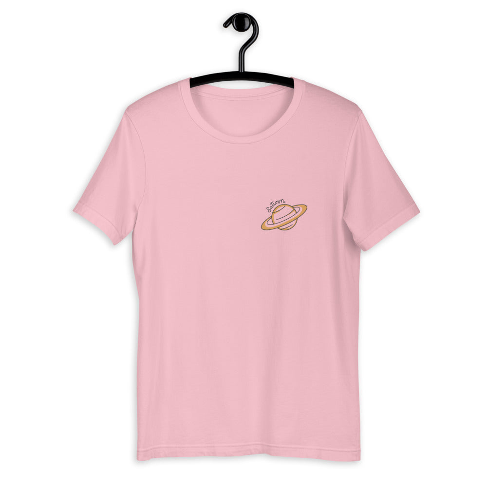 Saturn Half-Sleeve T-Shirt — Pink