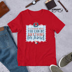 Be Kind Christmas Half-Sleeve T-Shirt — Red
