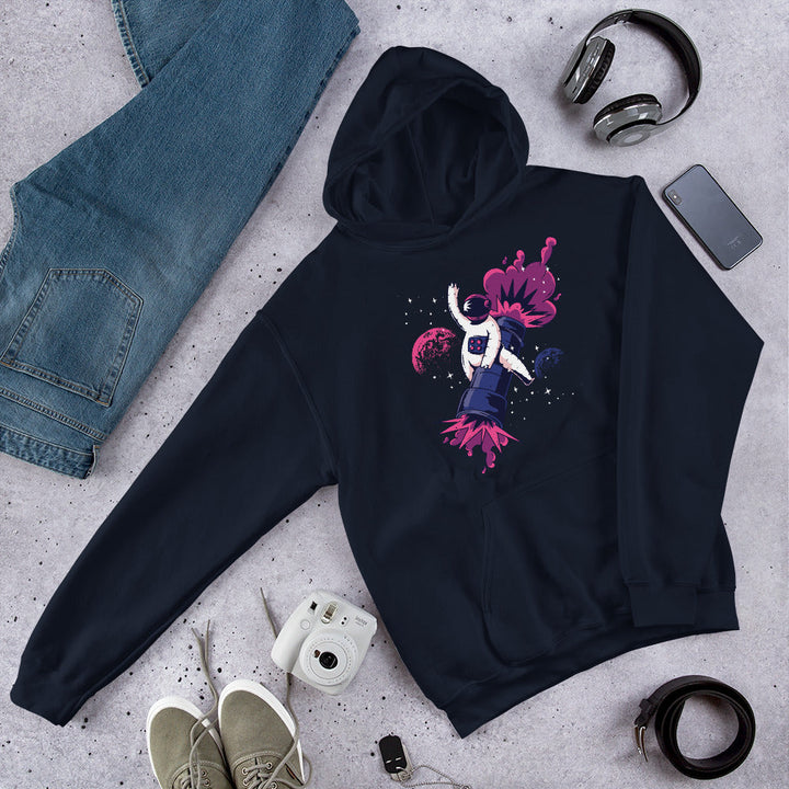 Astronaut Bazooka Unisex Hooded Sweatshirt