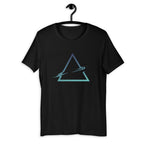 Triangle Abstract science tee front graphic – Fourth Dimension Club