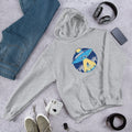 Alien Abduction Unisex Hooded Sweatshirt — Sport Grey