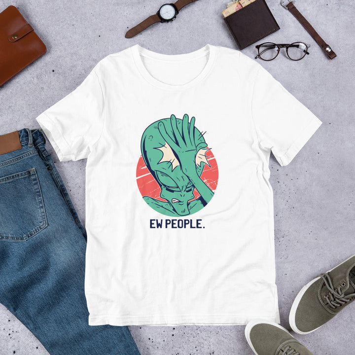 Alien Facepalm Half -Sleeve T-Shirt
