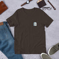 Ghost Half-Sleeve Unisex T-Shirt — Brown