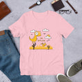 I'm Offline Half -Sleeve T-Shirt — Pink