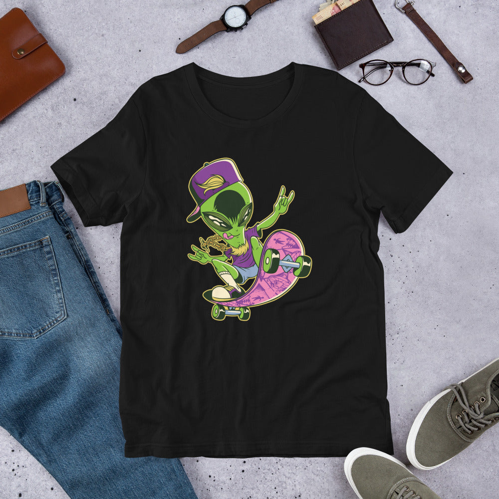 Alien Skater Half-Sleeve T-Shirt