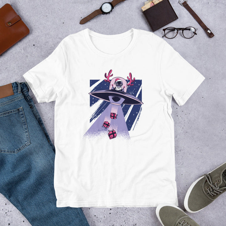 Alien Santa Unisex Half-Sleeve T-Shirt #Plus-sizes