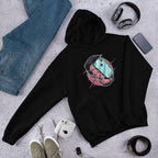 Face Hugger Phone hoodie front graphic – Fourth Dimension Club