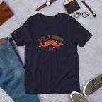 Let It Grow Half-Sleeve T-Shirt — Navy
