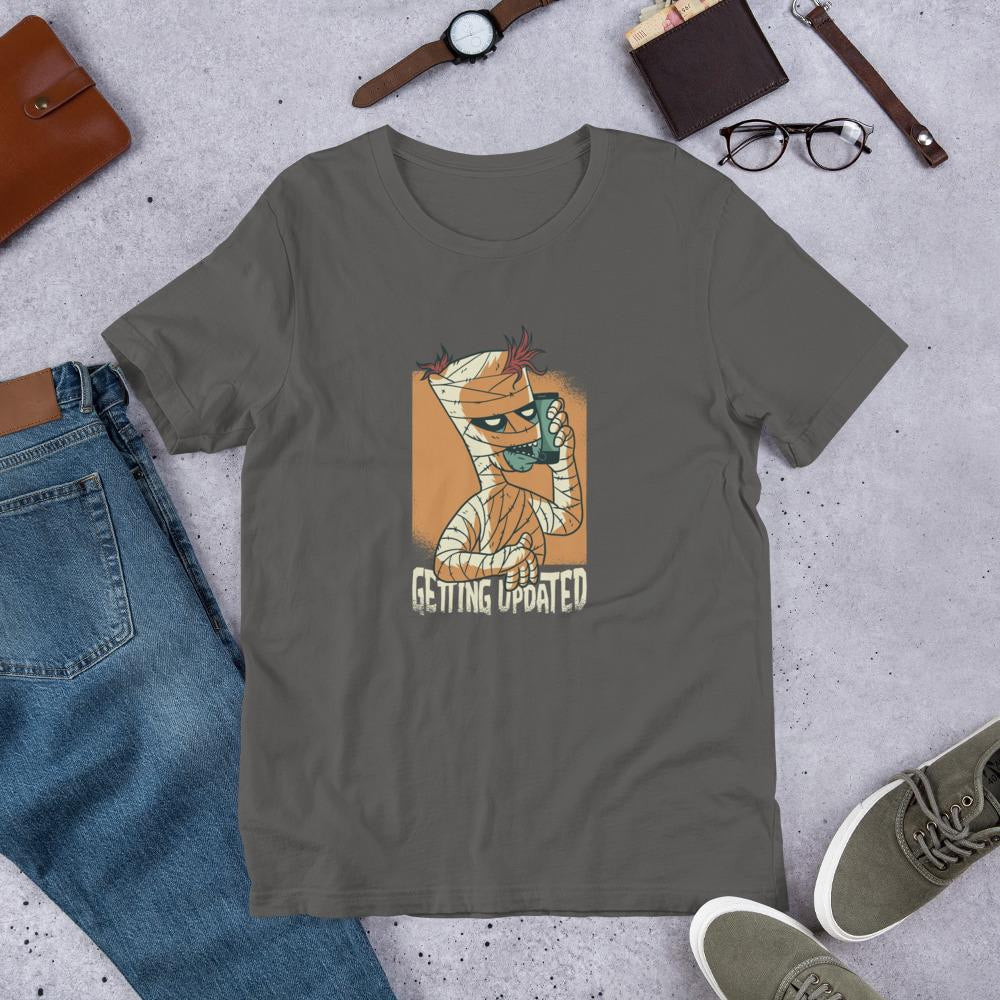 Modern Mummy Half Sleeve T-Shirt — Charcoal