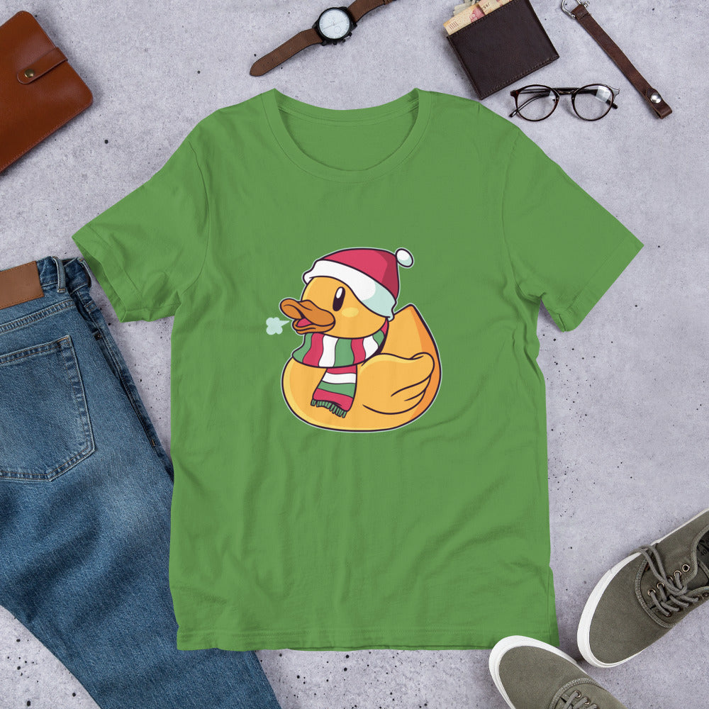 Christmas Duck Half Sleeve T-Shirt — Leaf