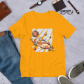 Robotic Hand Half Sleeve T-Shirt — Gold