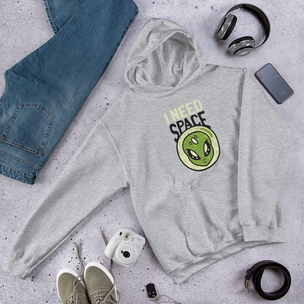 Need Space Alien Unisex Hooded Sweatshirt