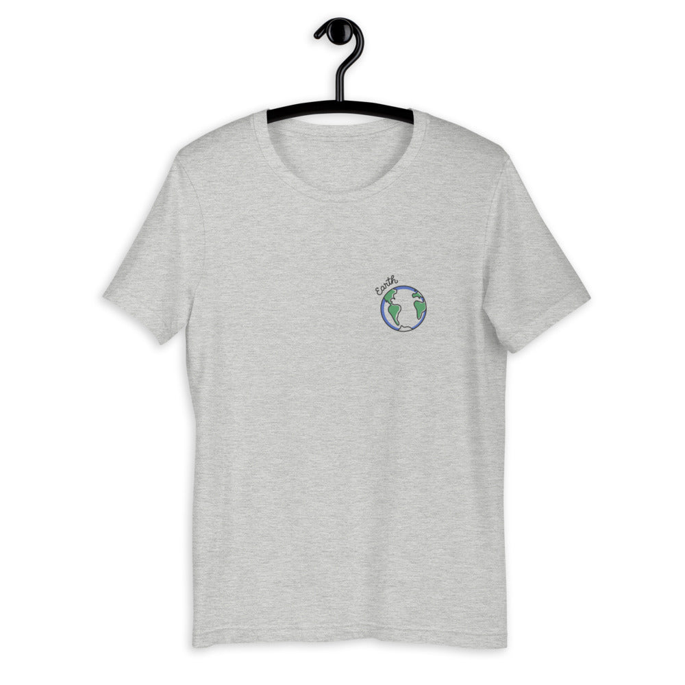 Earth Half-Sleeve Unisex T-Shirt #Pocket-design
