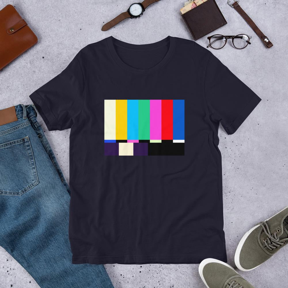 No Signal Half-Sleeve T-Shirt — Navy
