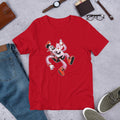 Falling Robot Half Sleeve T-Shirt — Red