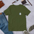Ghost Half-Sleeve Unisex T-Shirt — Olive