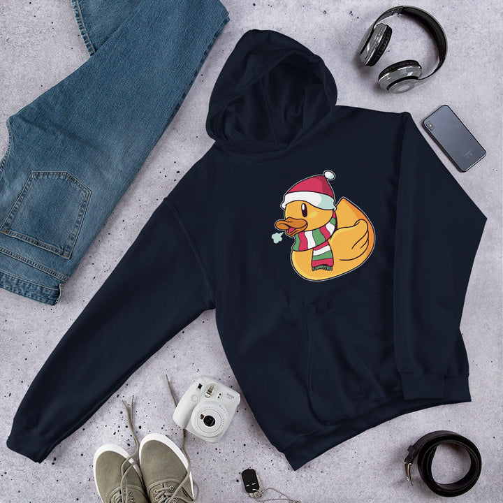 Christmas Duck Unisex Hooded Sweatshirt