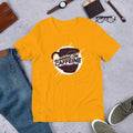 Running On Caffeine Half Sleeve T-Shirt — Gold