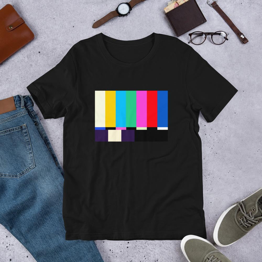 No Signal Half-Sleeve T-Shirt — Black