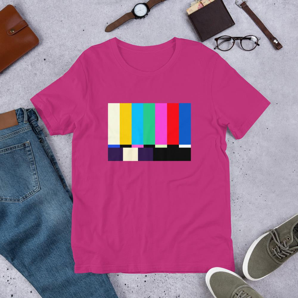No Signal Half-Sleeve T-Shirt — Berry