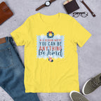 Be Kind Christmas Half-Sleeve T-Shirt — Yellow