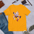 Falling Robot Half Sleeve T-Shirt — Gold
