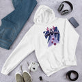 Alien Santa hoodie front graphic – Fourth Dimension Club
