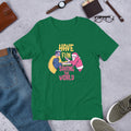 Superhero V Santa Chess Half-Sleeve T-Shirt — Kelly