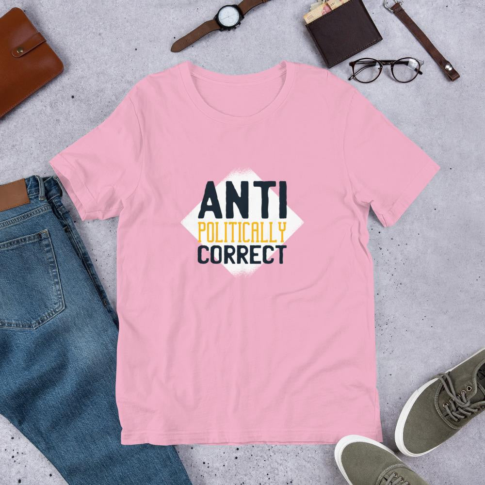 Anti Politically correct Half Sleeve T-Shirt — Lilac