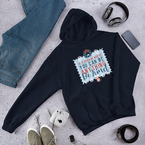 Be Kind Unisex Hooded Sweatshirt — Navy