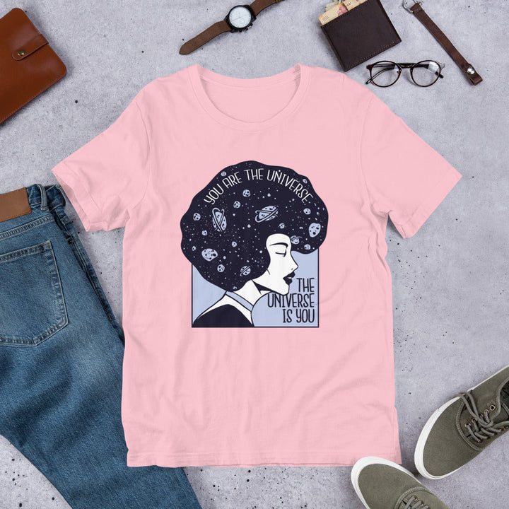 Universe Girl Unisex Half-Sleeve T-Shirt #Plus-sizes